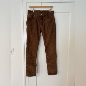 Levi's Men's Rich Brown Corduroy Pants